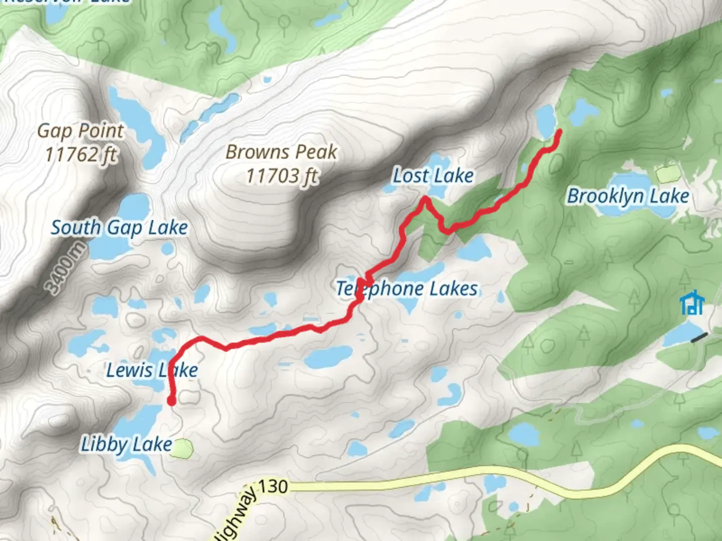 An image depicting the trail Lost Lake and Nash Fork and its surrounding area.