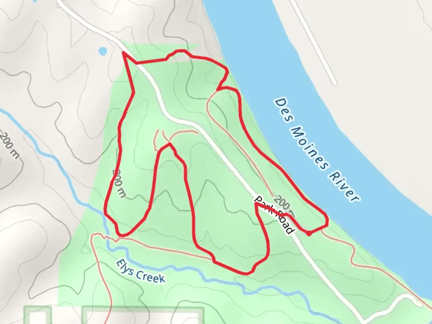 An image depicting the trail Gate House Loop Trail and its surrounding area.