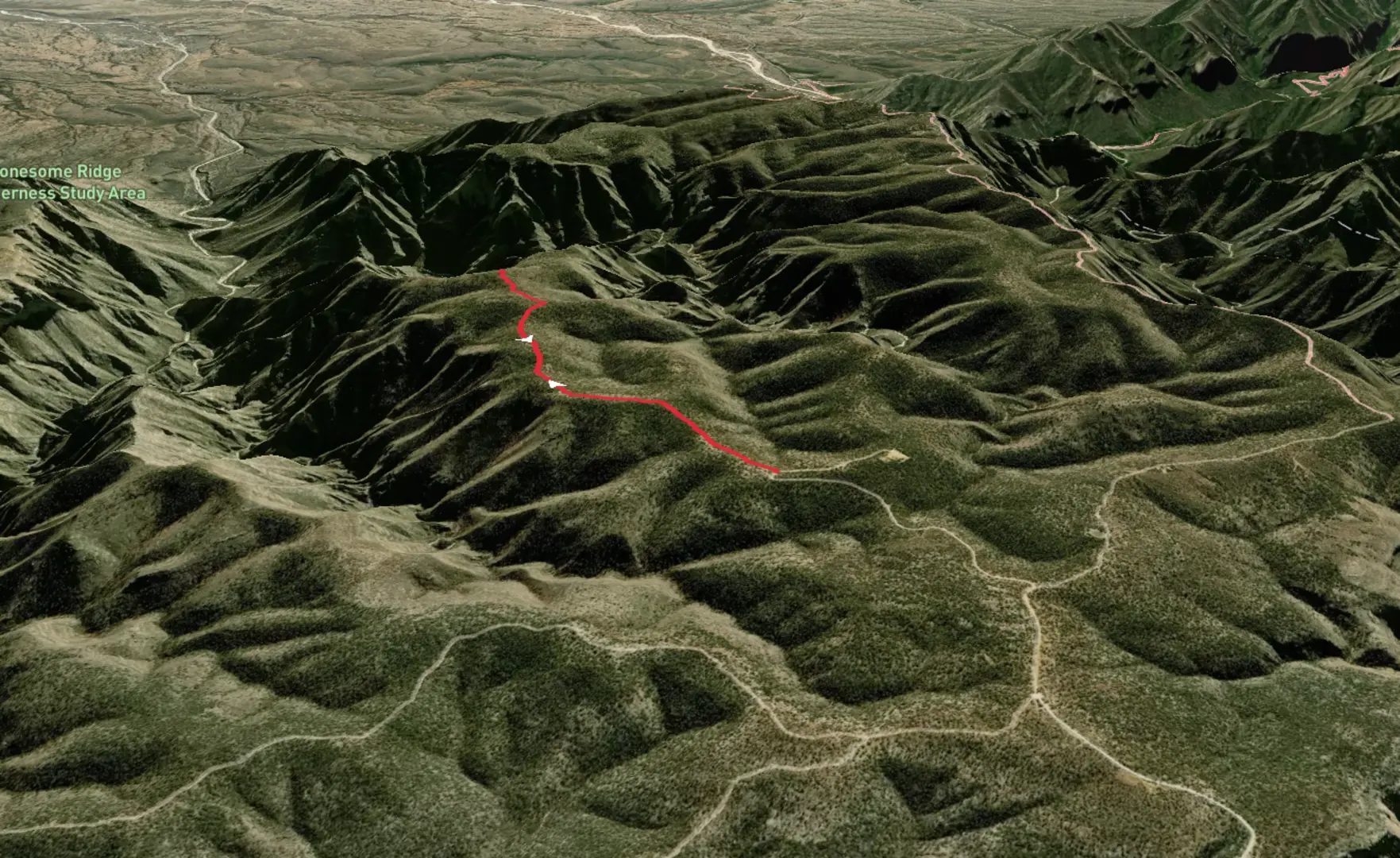 An image depicting the trail Big Canyon Ridge Walk and its surrounding area.