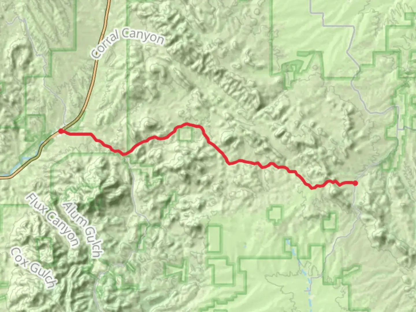 An image depicting the trail Arizona Trail - Canelo Pass Road to Patagonia and its surrounding area.