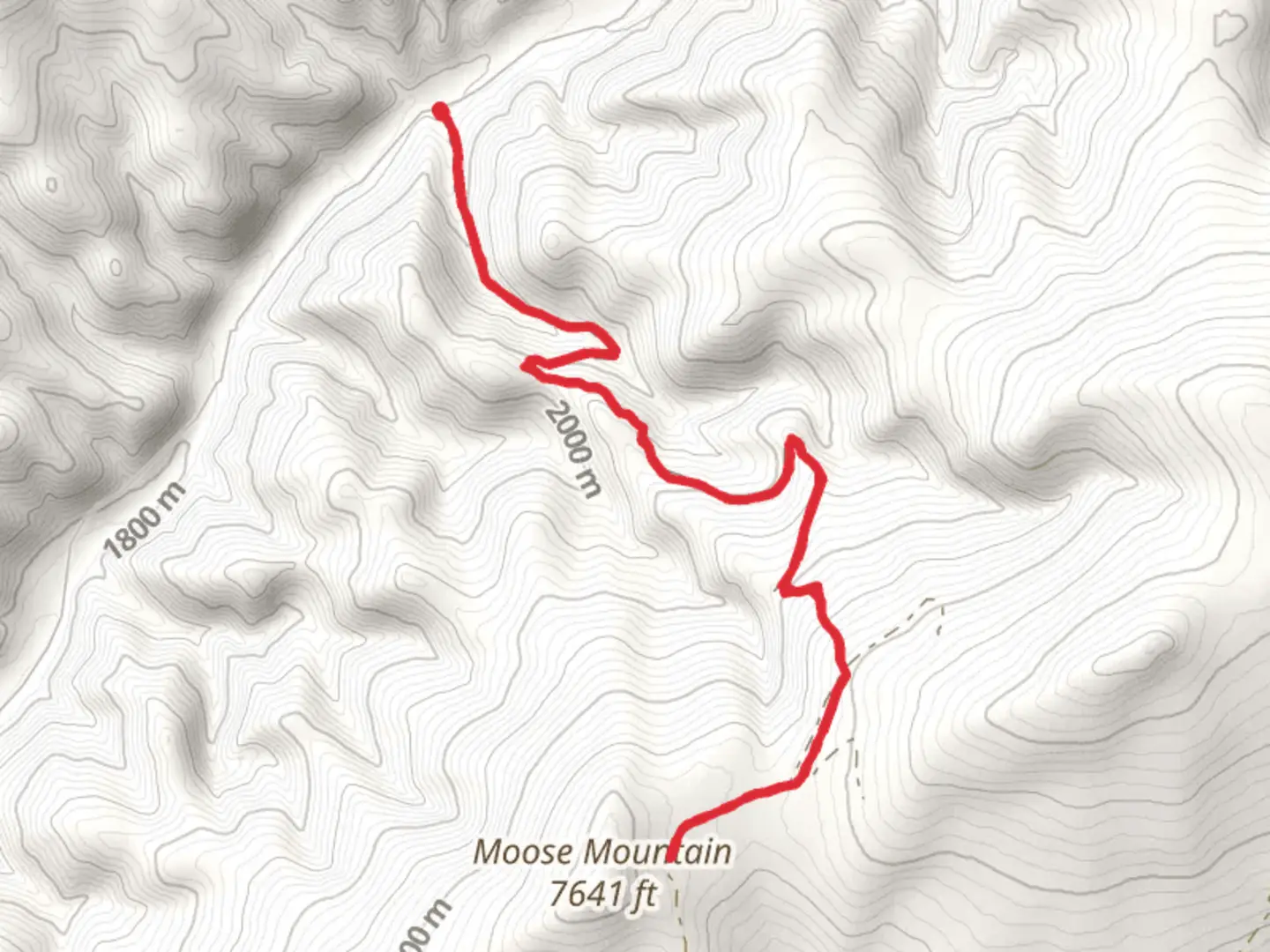 An image depicting the trail Moose Bottle Trail and its surrounding area.