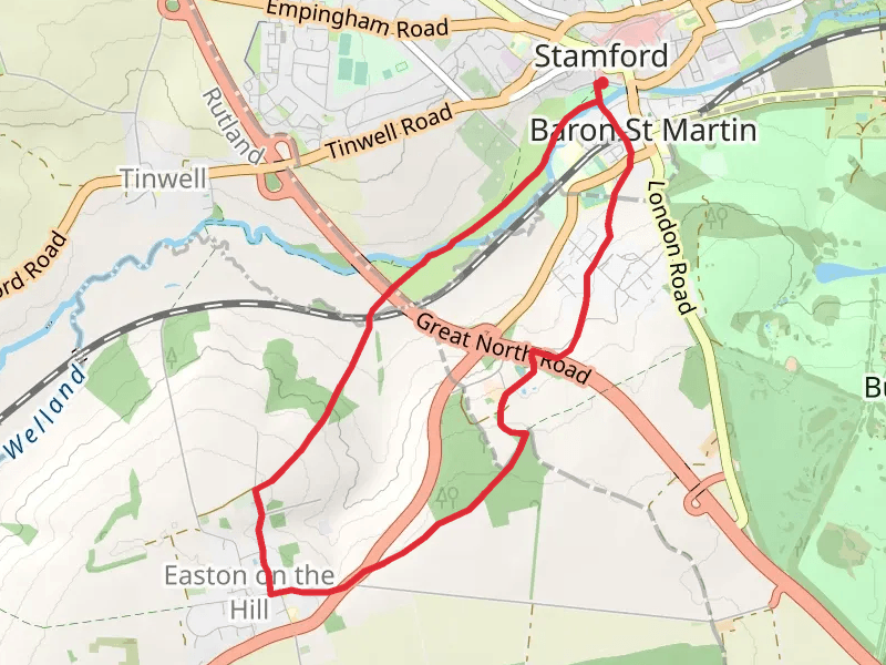 Dottrell Hill Plantation and Wothorpe Groves Loop