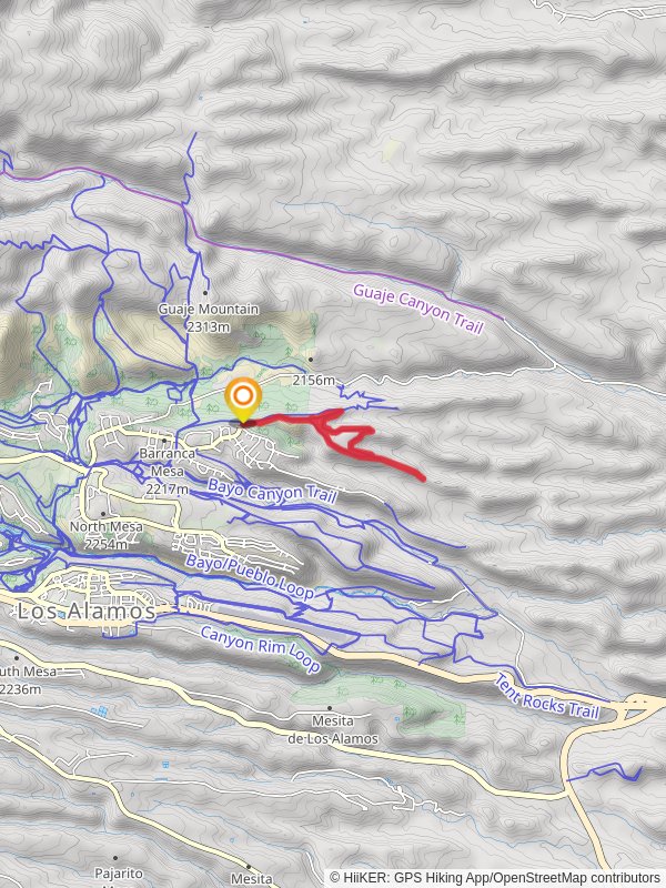 Deer Trap Mesa Loop Trail mobile static map