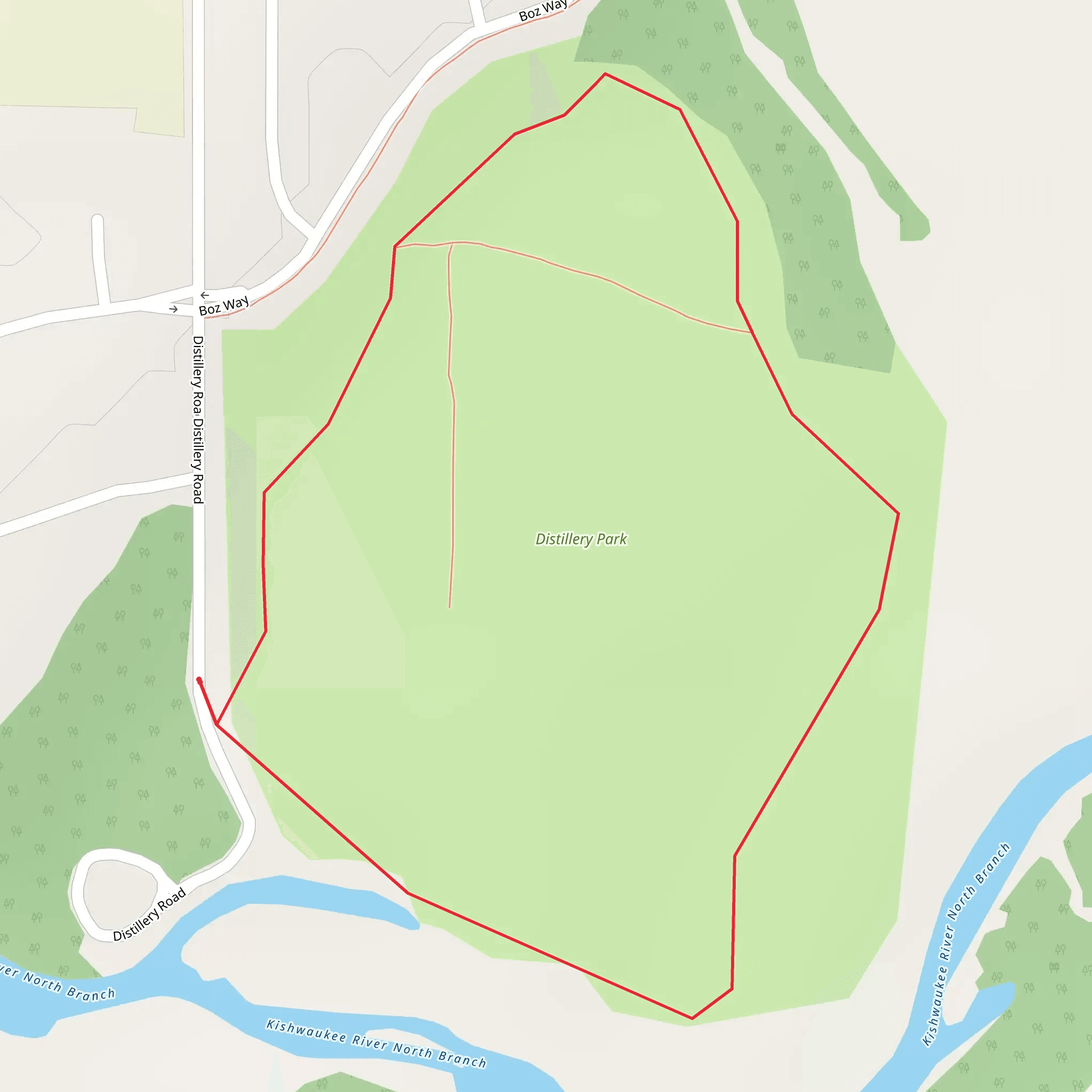 Distillery Road Loop mobile static map