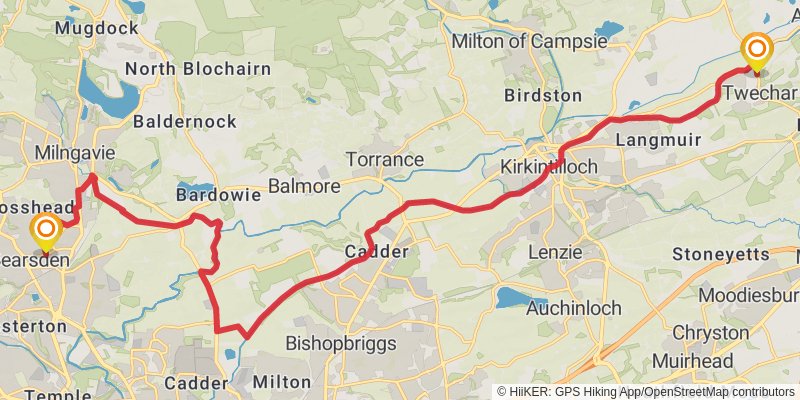 Antonine Trail stage 2 Map