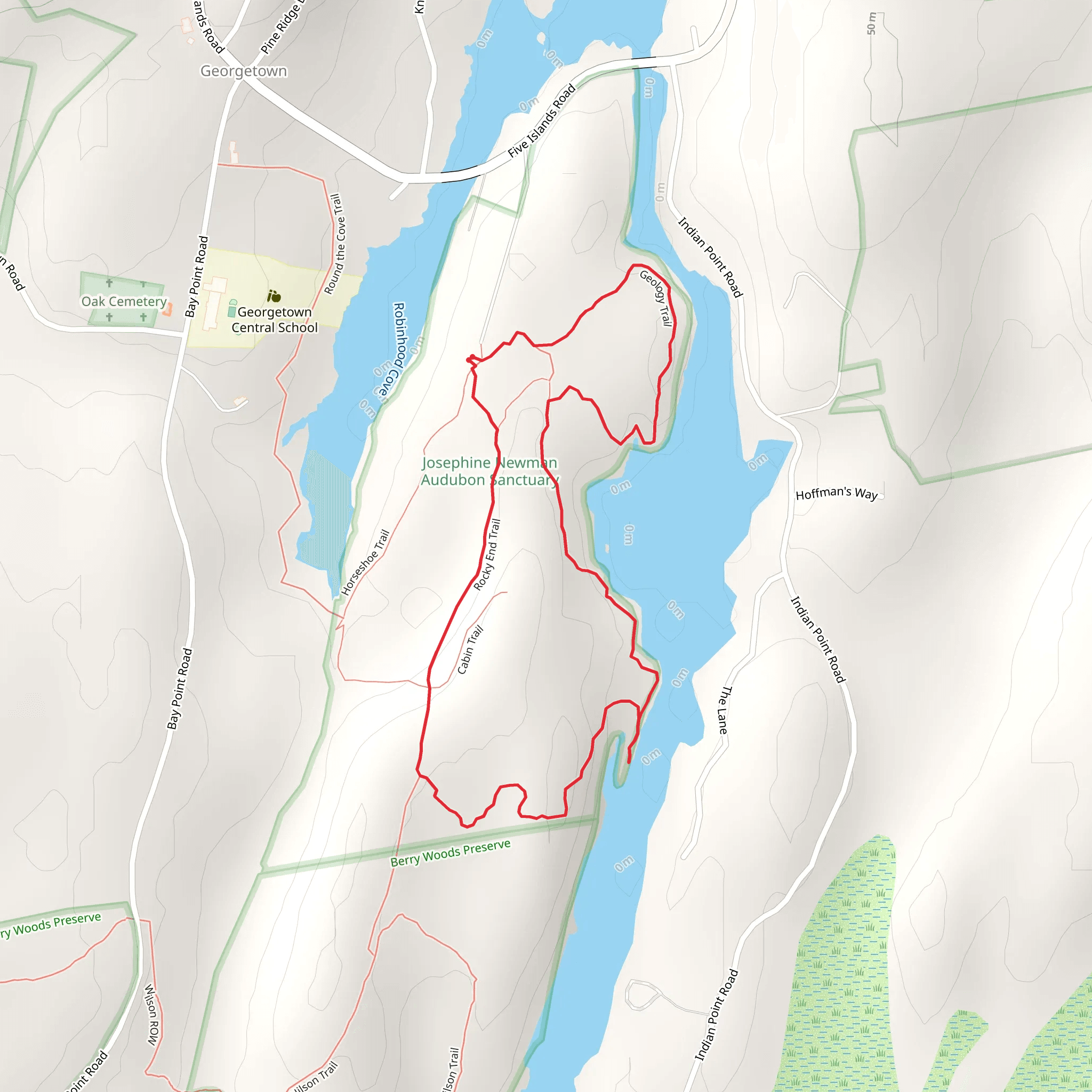 Rocky End Trail Loop mobile static map