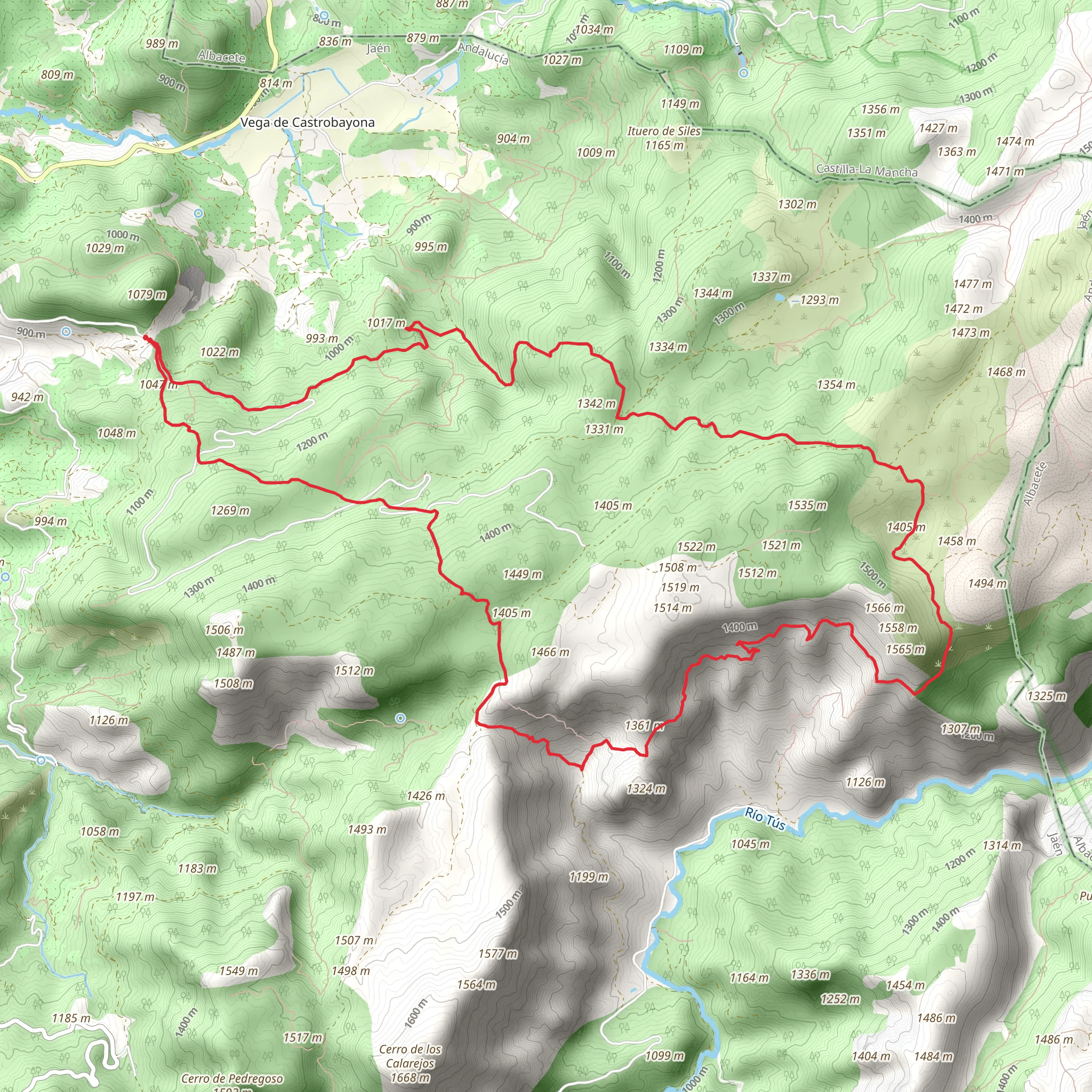 High Sierra of Siles mobile static map