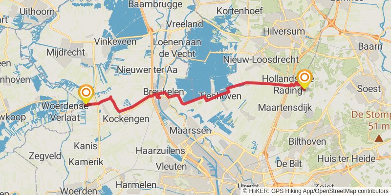 Marskramerpad stage 13 Map