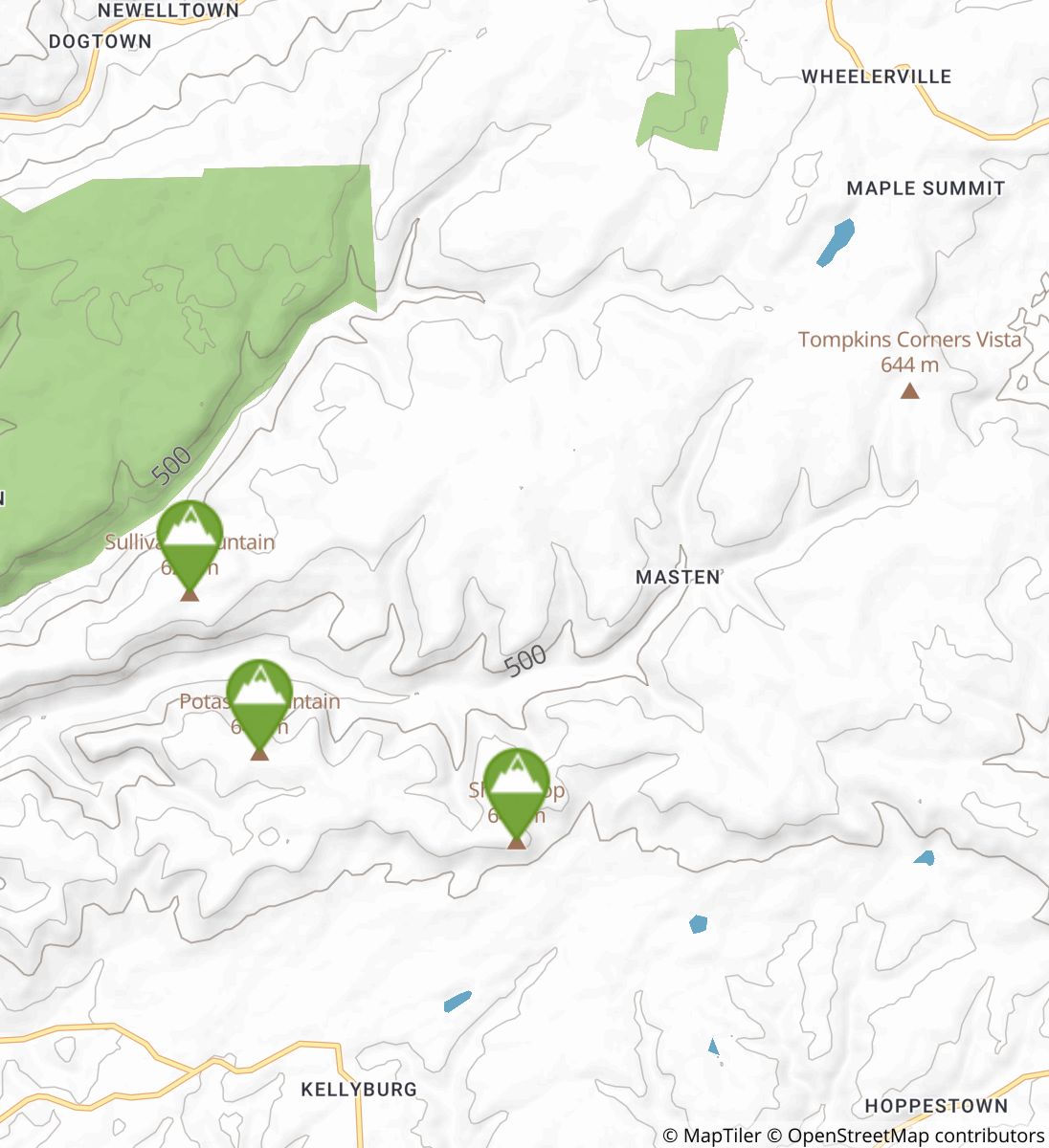 Old Loggers Path Map Old Loggers Path | Pennsylvania | Food Stops, Shelters, Transport, And