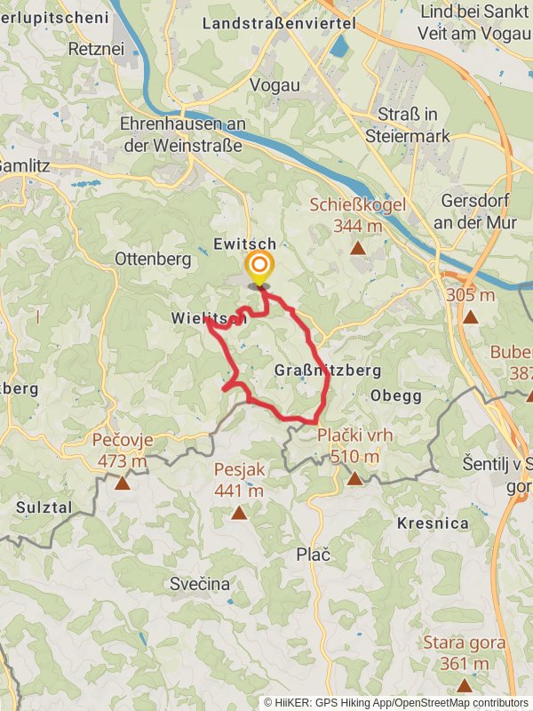 Berghausner Hiking Tour - 1 mobile static map