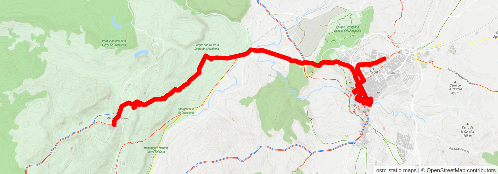 GR 7 - Andalucia stage 51 Map