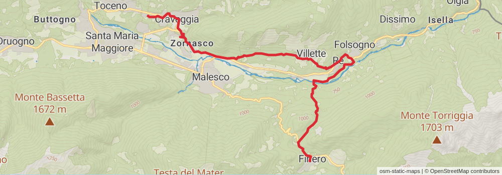 Sentiero Italia - Alps Section stage 110 Map