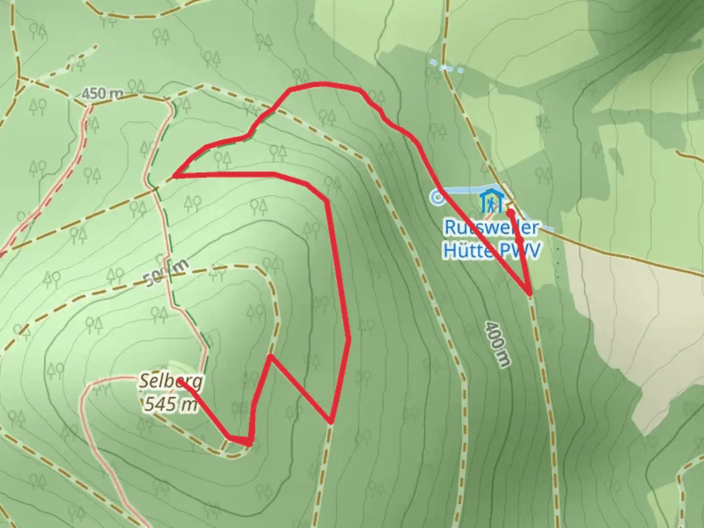 An image depicting the trail Selberg Walk and its surrounding area.
