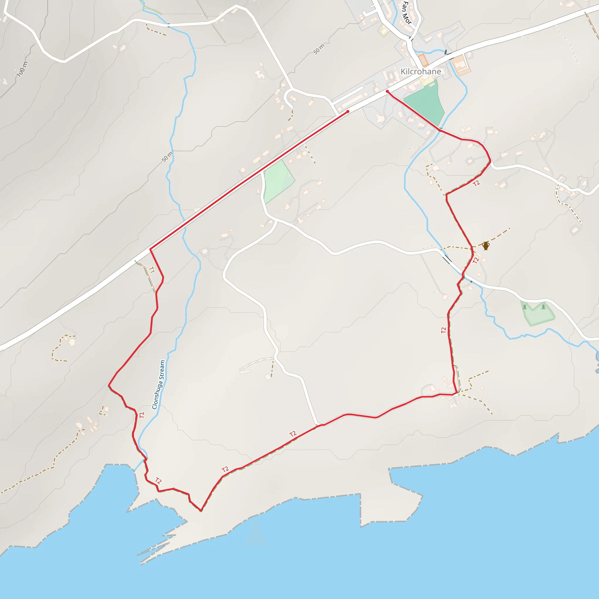 Funeral Path Loop mobile static map