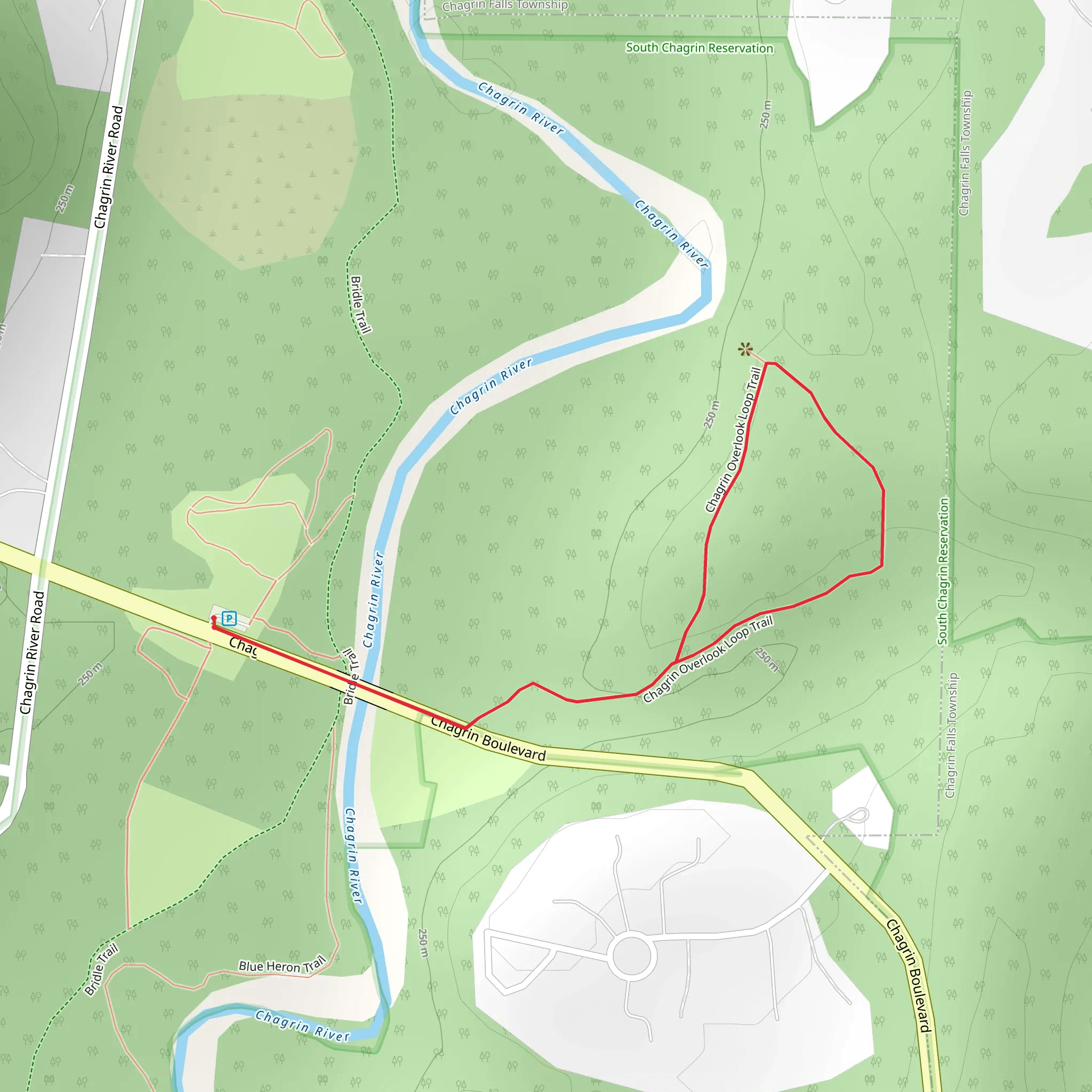 Chagrin Overlook Loop Trail mobile static map