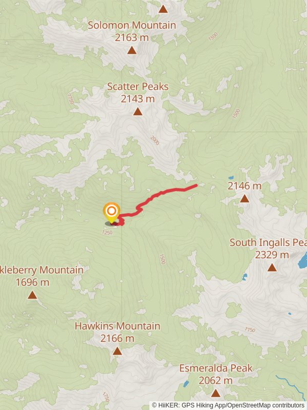 North Fork Fortune Creek Trail mobile static map