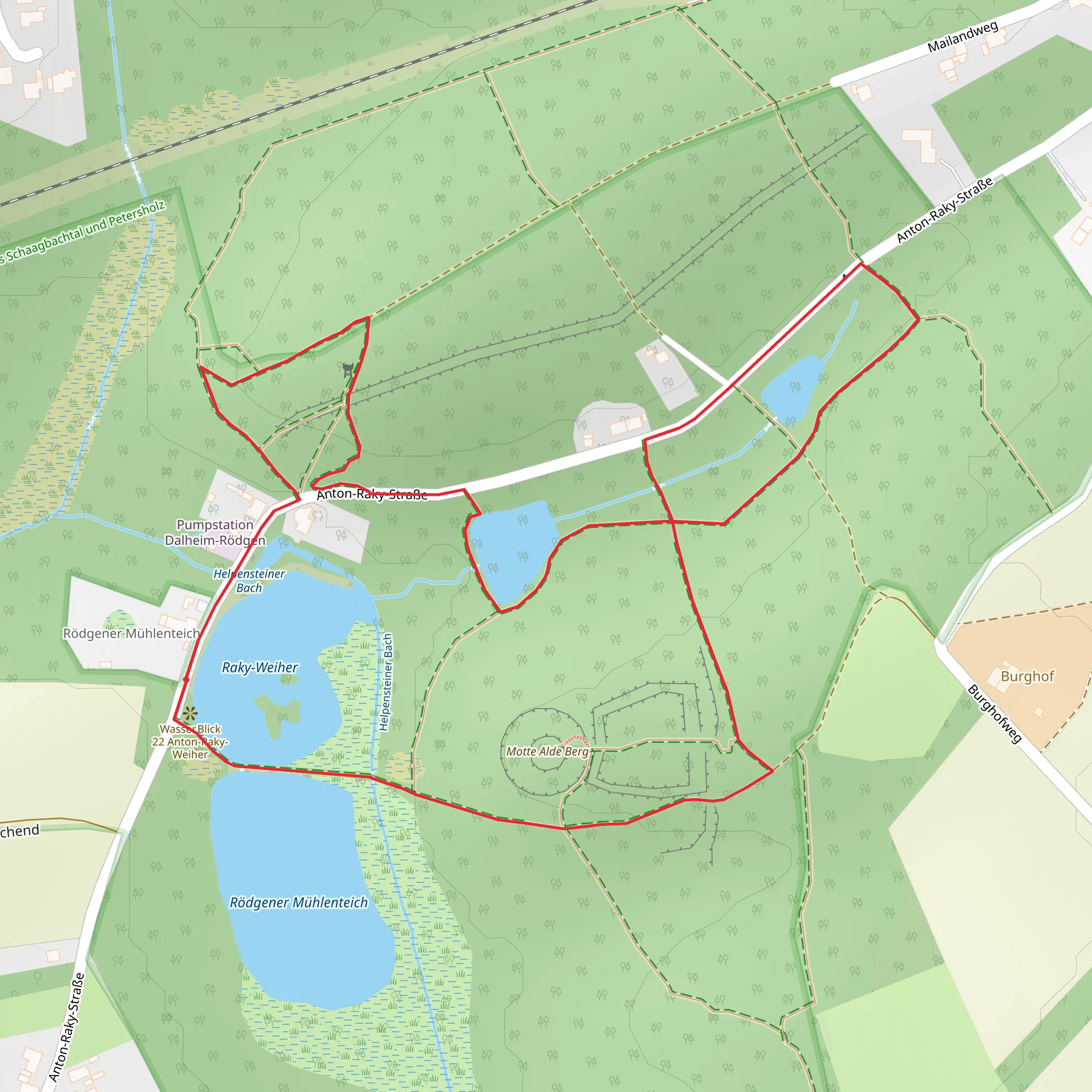 Raky Weiher via Wegberger Muehlen Tour mobile static map