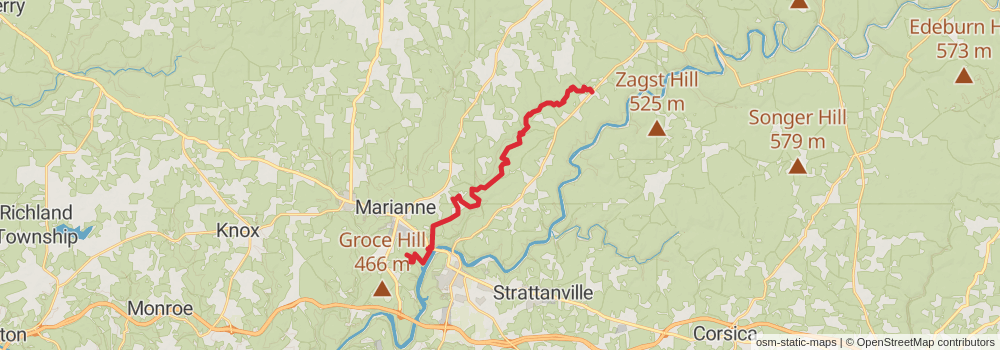 American Perimeter Trail - Northern Appalachian Primary stage 14 Map