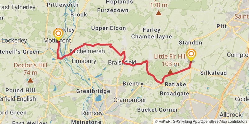 Monarch's Way stage 40 Map