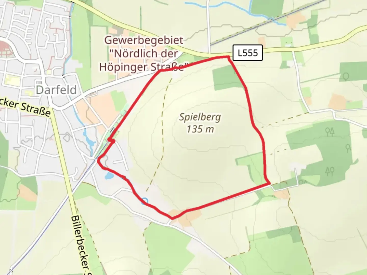 An image depicting the trail RadBahn Münsterland Loop and its surrounding area.