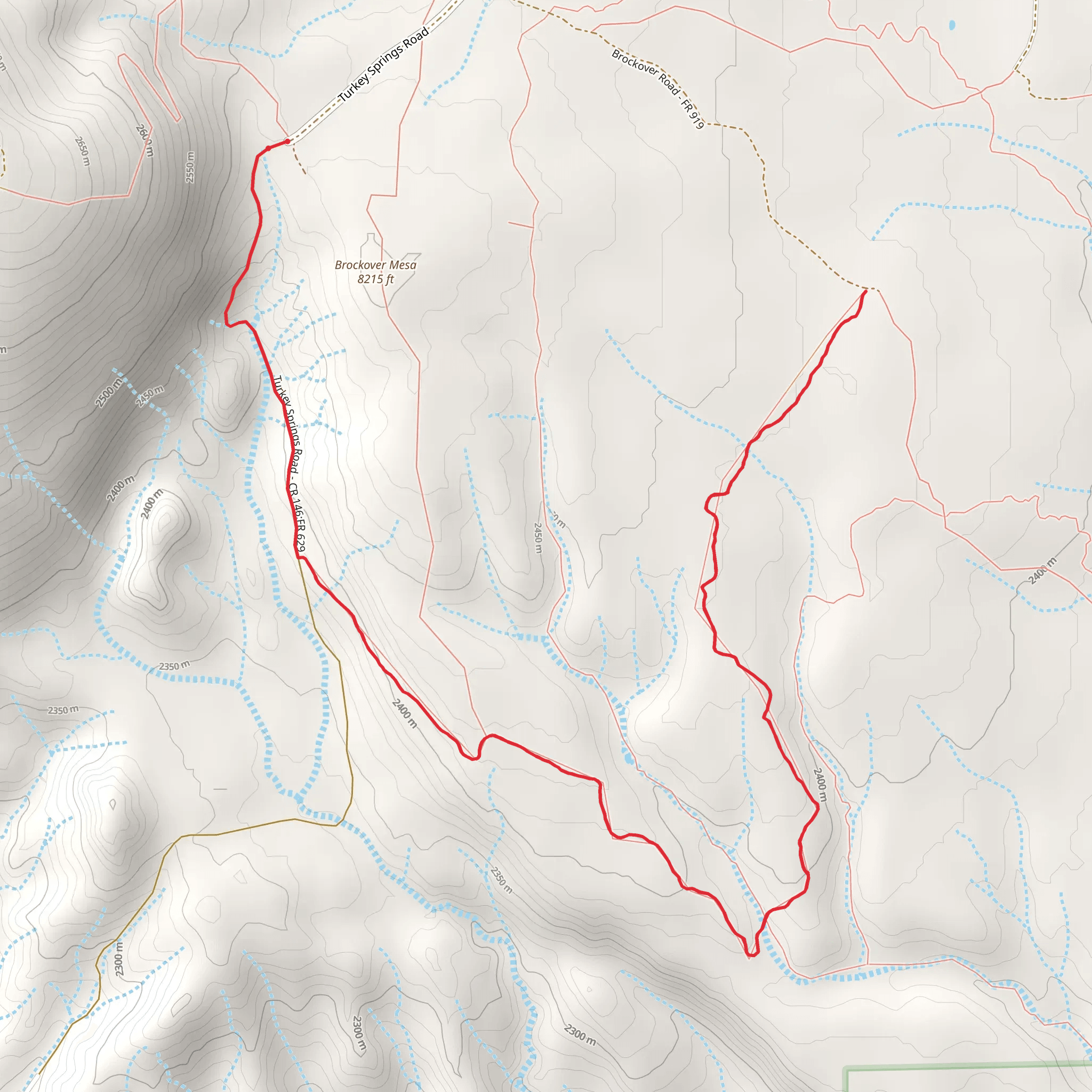 South Brockover Trail mobile static map