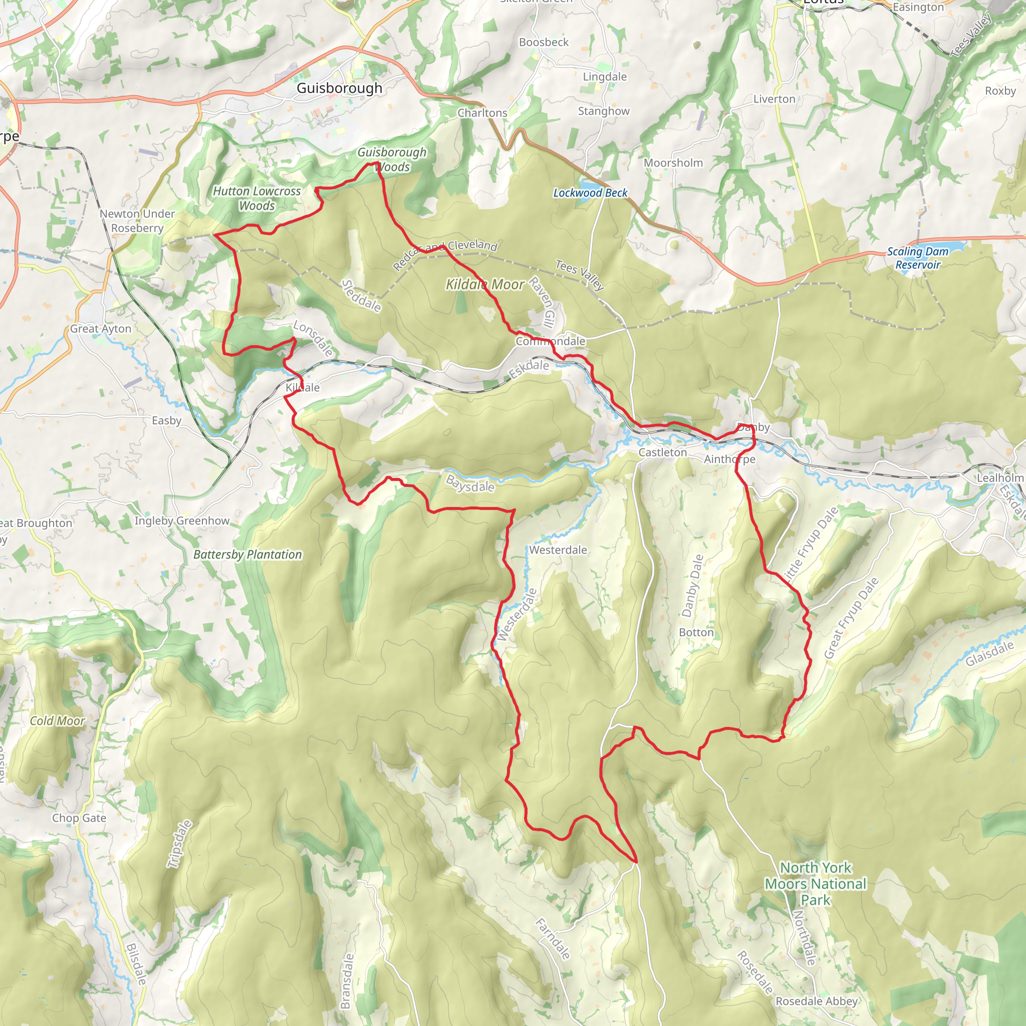 Loop from Queen's Hotel in Cumbria mobile static map