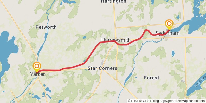 Cataraqui Trail stage 4 Map