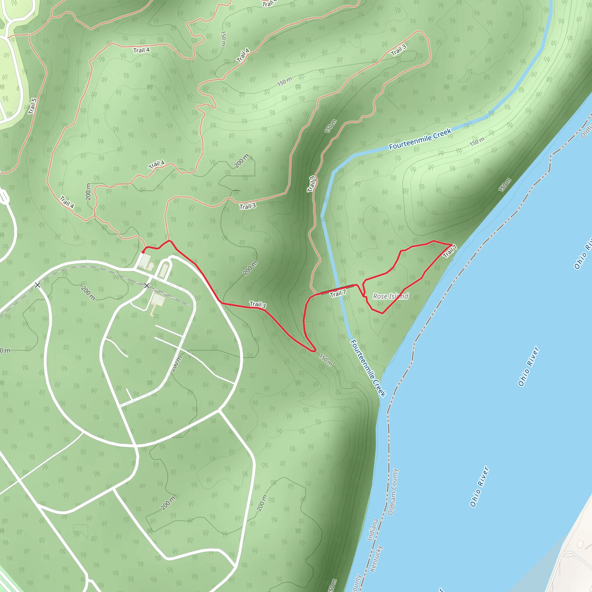 Trail 7 and 3 Loop mobile static map