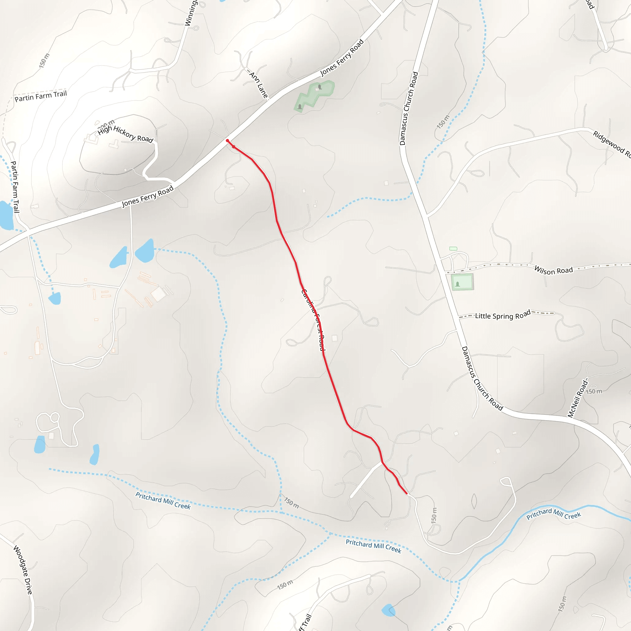 Carolina Forest Road mobile static map
