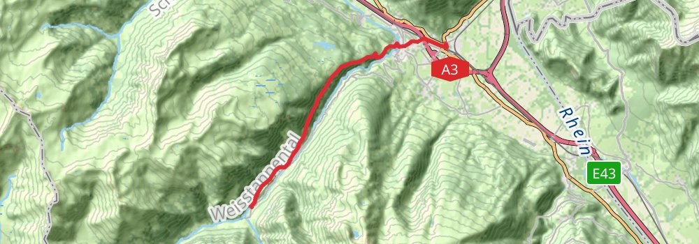 Via Alpina - Green Trail stage 3 Map