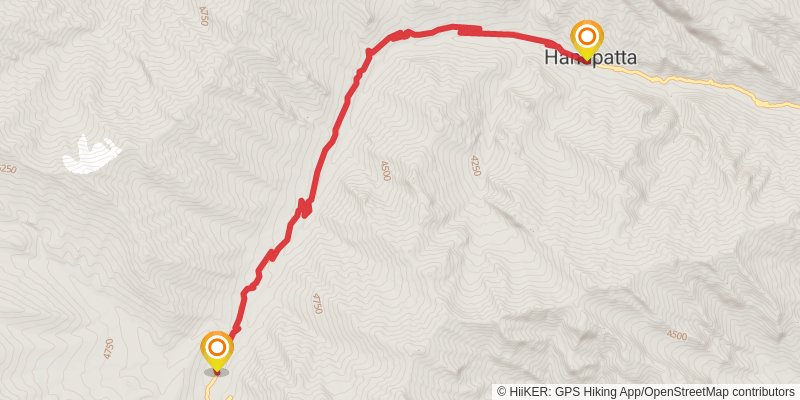 Lamayuru to Padum Trek stage 3 Map