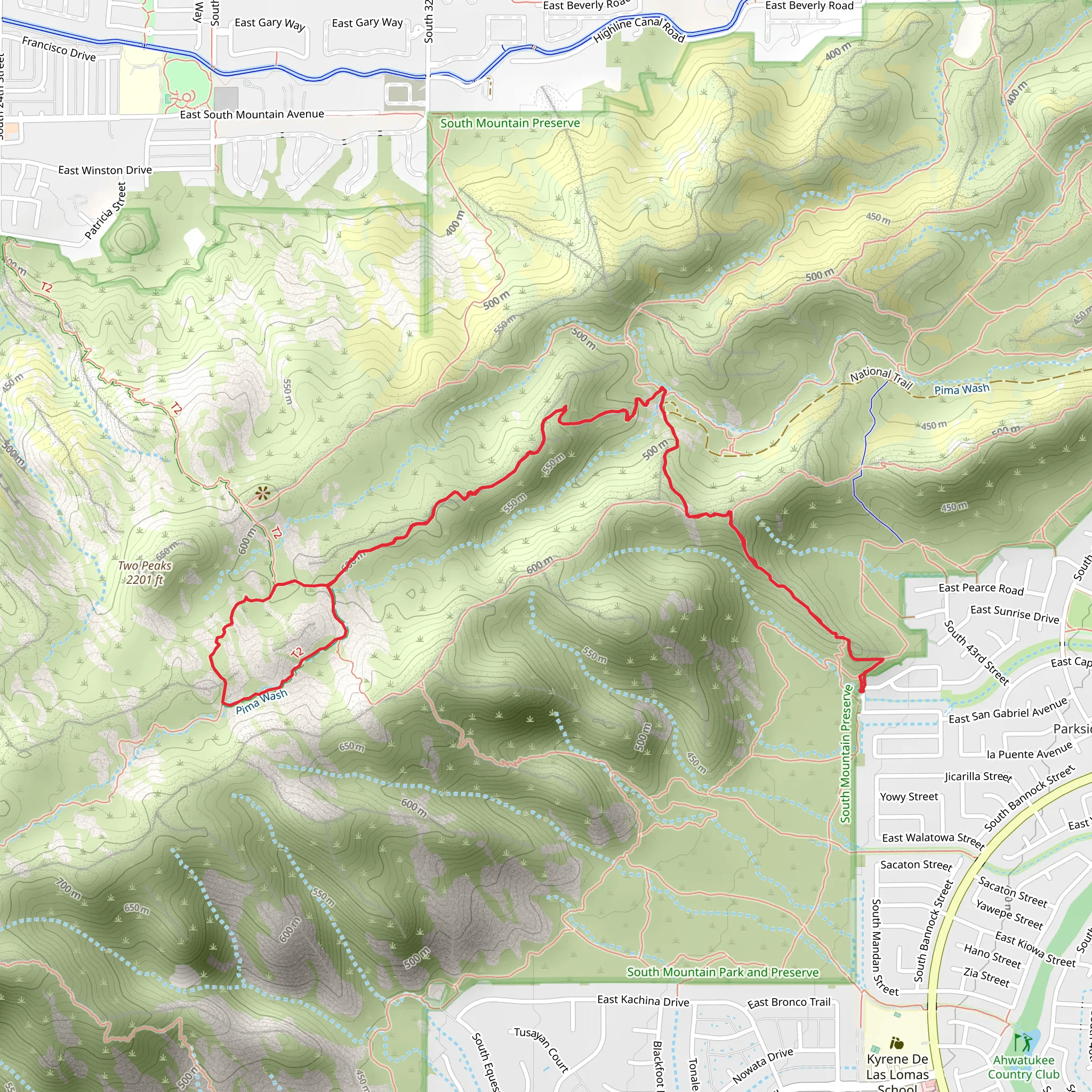 Fat Man's Pass via Chihuahua Ridge and Hidden Valley Trail mobile static map
