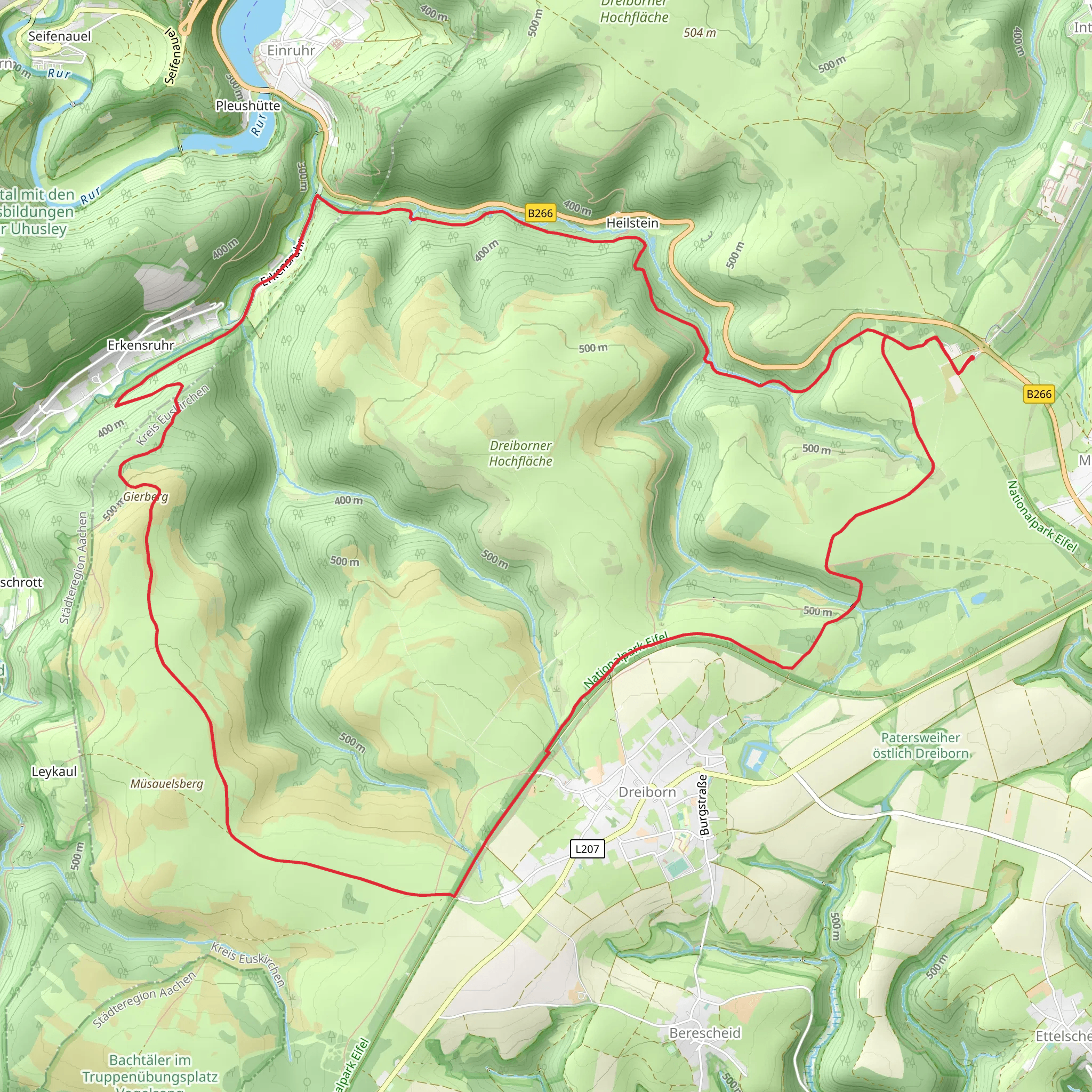 NSG Eifel Loop - Dreiborner mobile static map