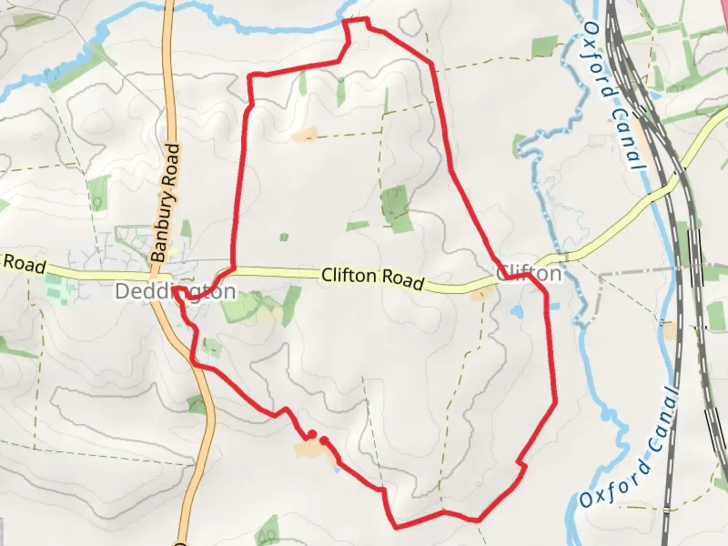 An image depicting the trail Deddintgon Circular Walk and its surrounding area.