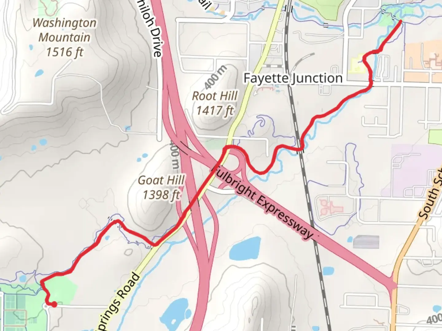 An image depicting the trail Cato Springs Trail and its surrounding area.