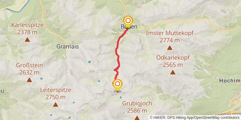 Adlerweg stage 21 Map