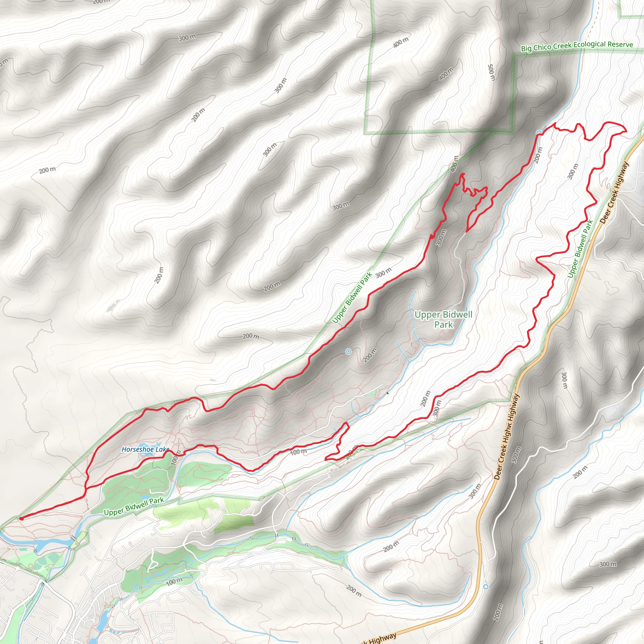 North rim Trail and Guardian Loop Trail mobile static map