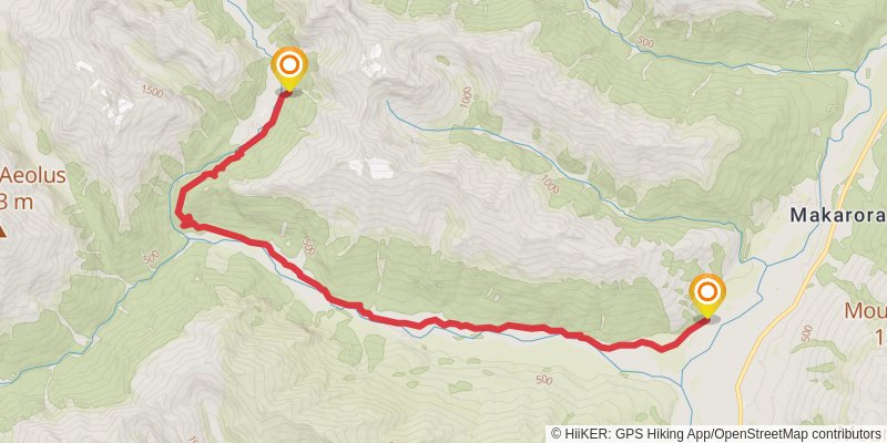 Gillespie Pass Circuit stage 3 Map