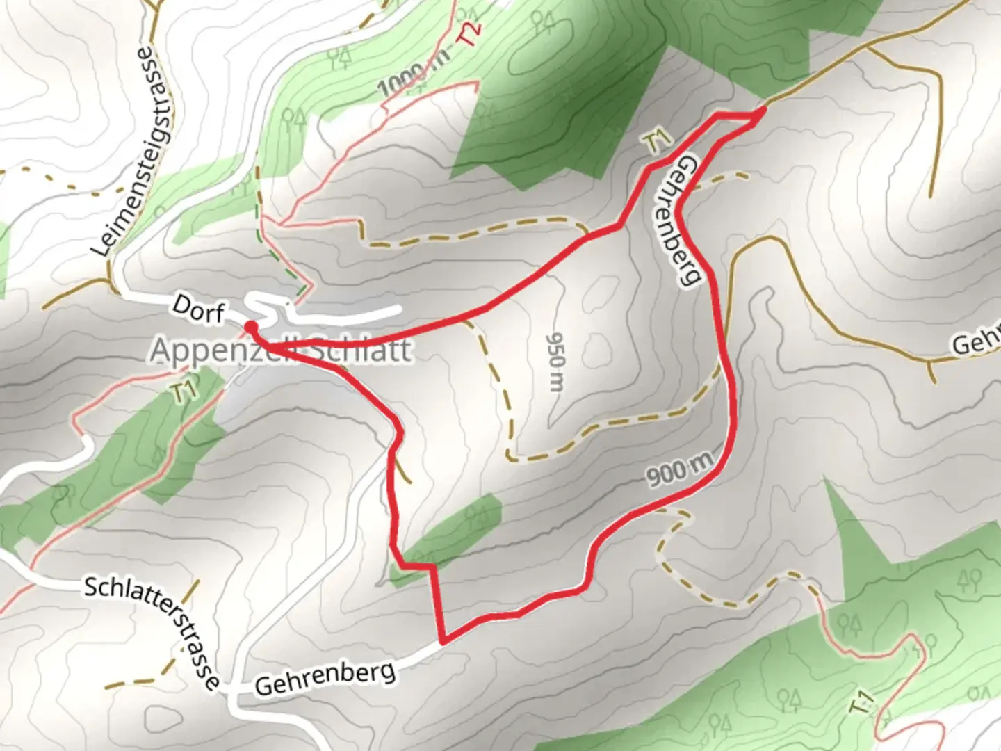 An image depicting the trail Rondom Schlatt and its surrounding area.