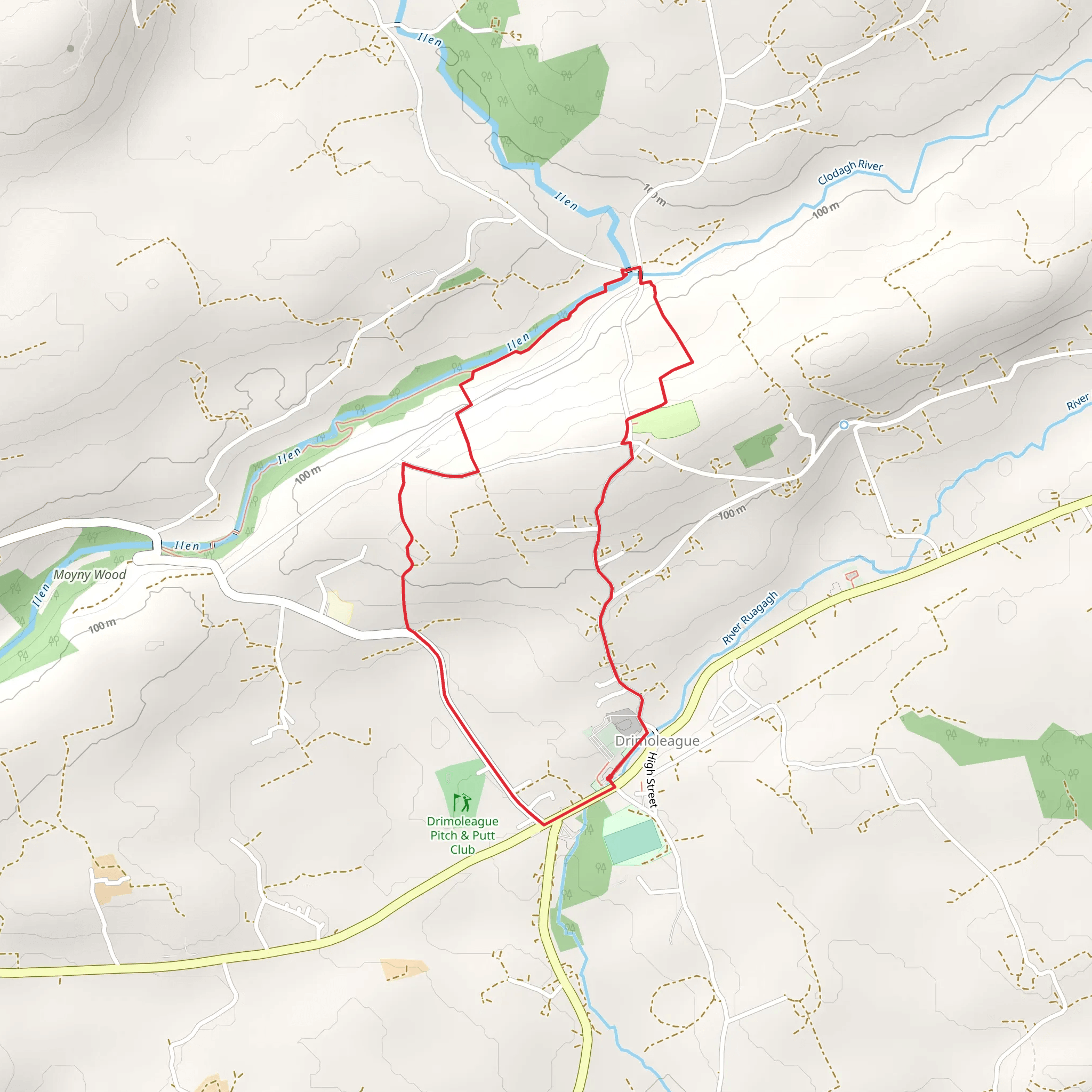 Drimoleague Heritage Trail mobile static map