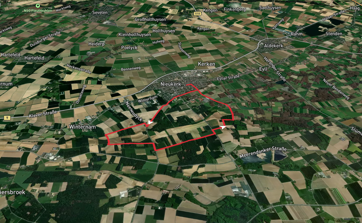 Nieukerk Rundweg and Rhein Niers Weg