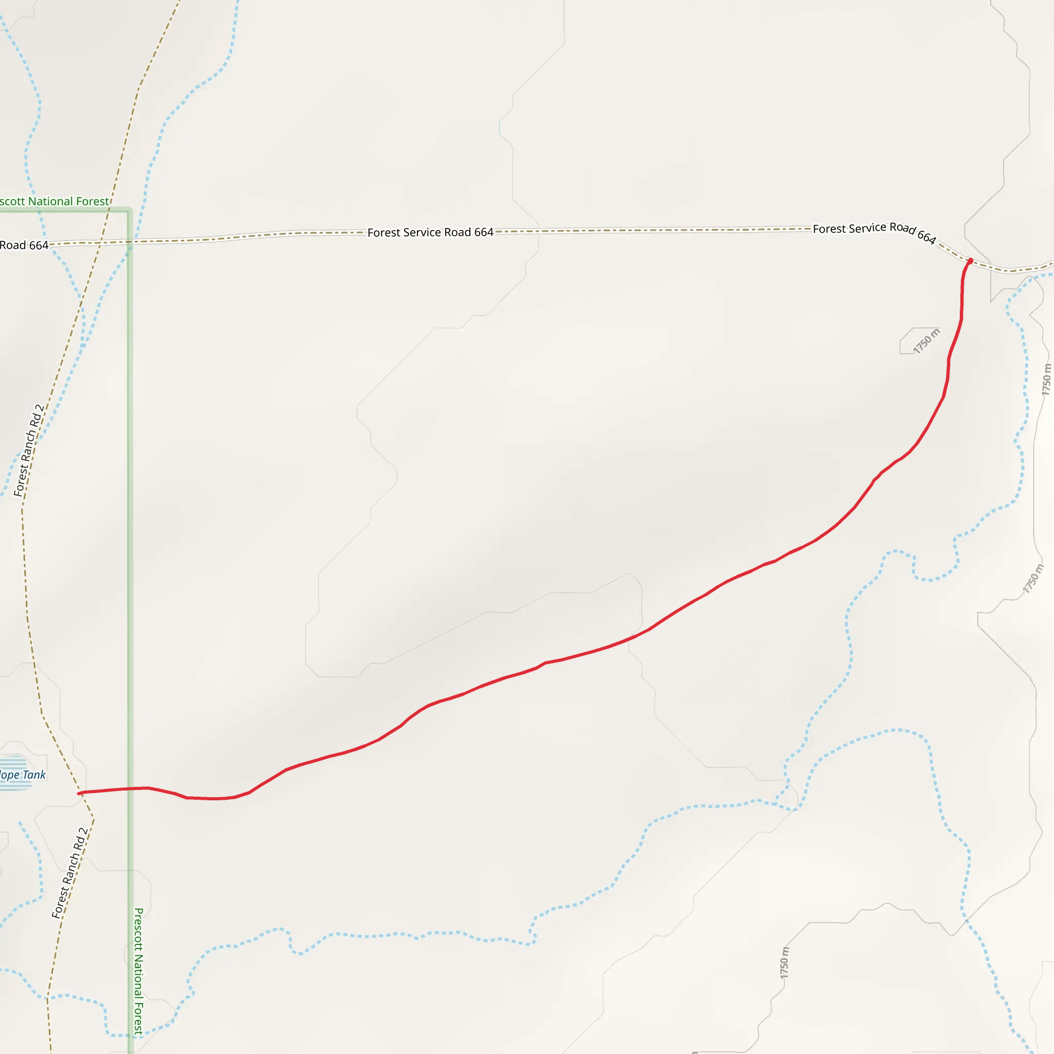 Powerline Two Trail mobile static map