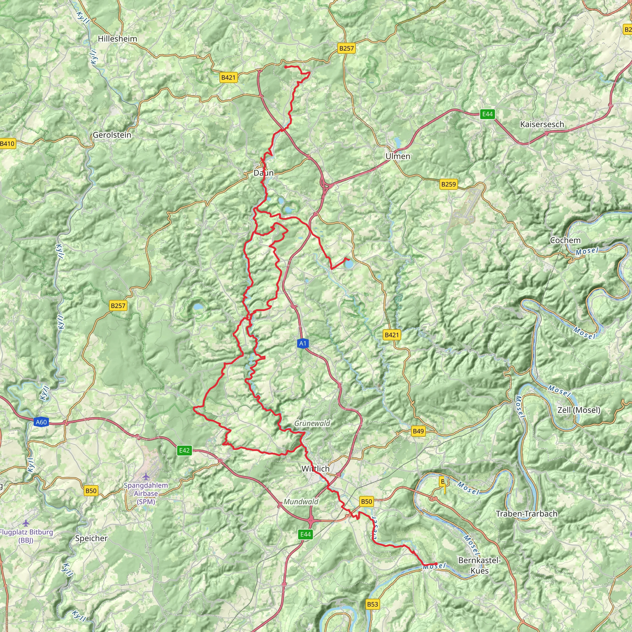 Der Lieserpfad mobile static map