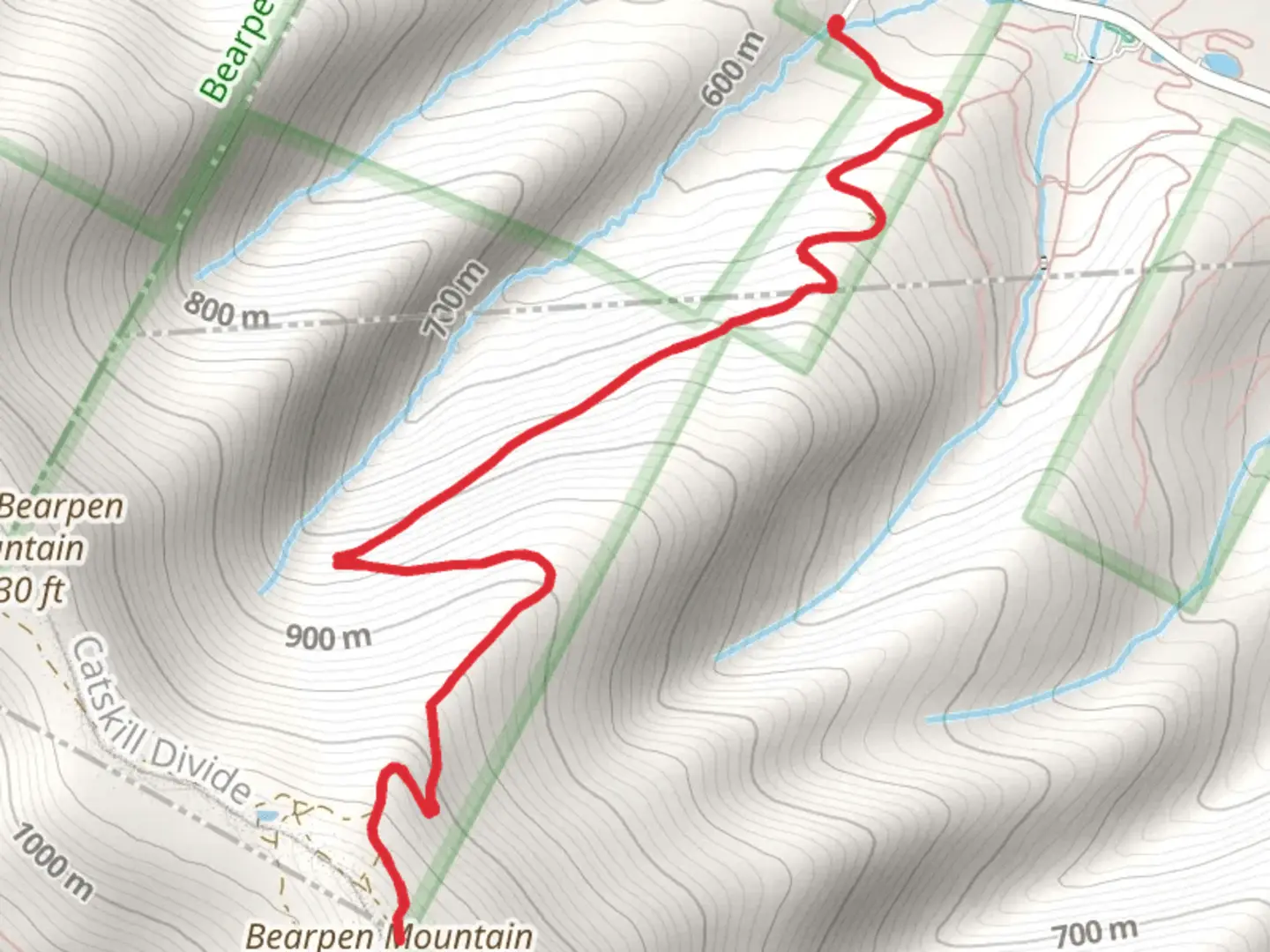 An image depicting the trail Snowmobile Trail Out and Back and its surrounding area.