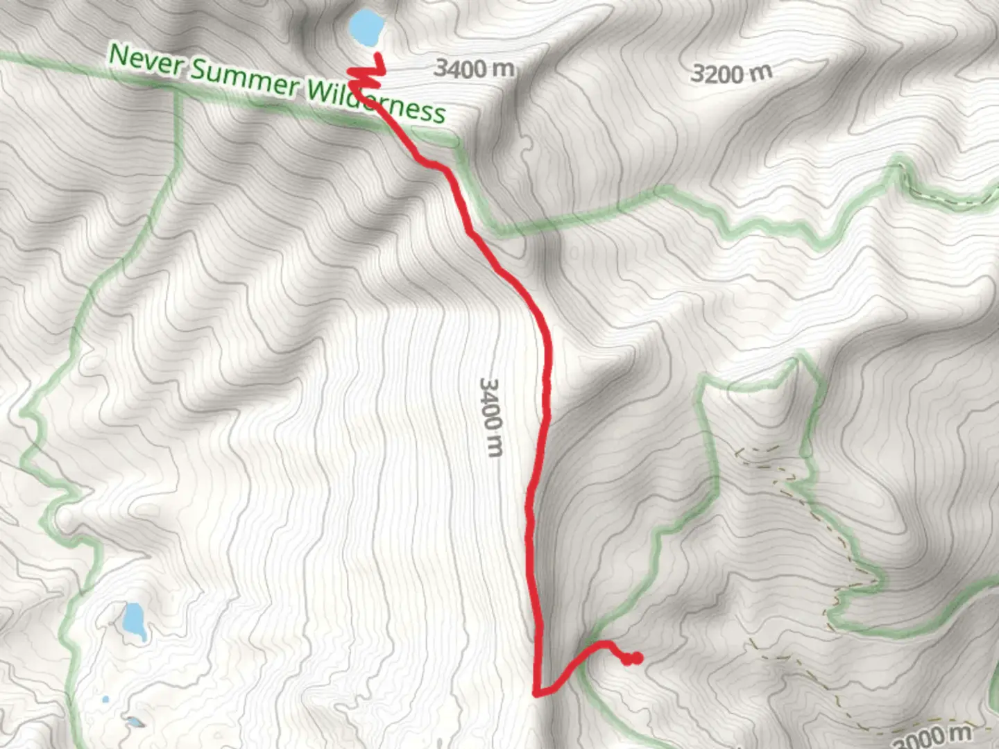 An image depicting the trail Blue Ridge to Bowen Lake Trail and its surrounding area.