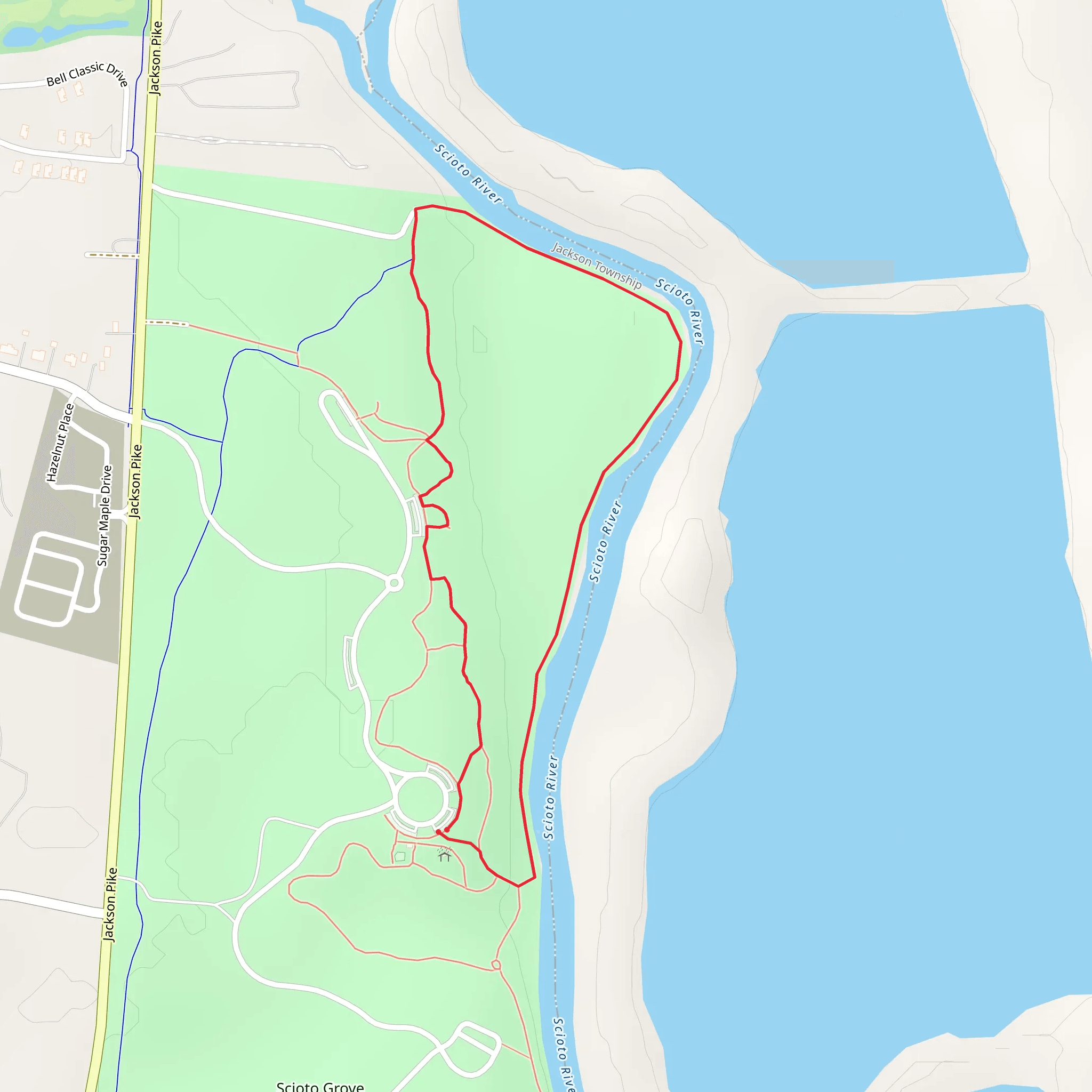 Scioto River Loop mobile static map