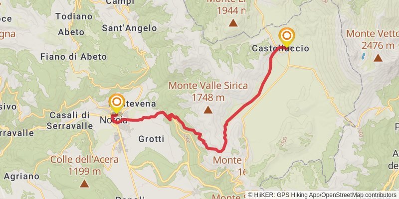 Cammino Nelle Terre Mutate stage 8 Map