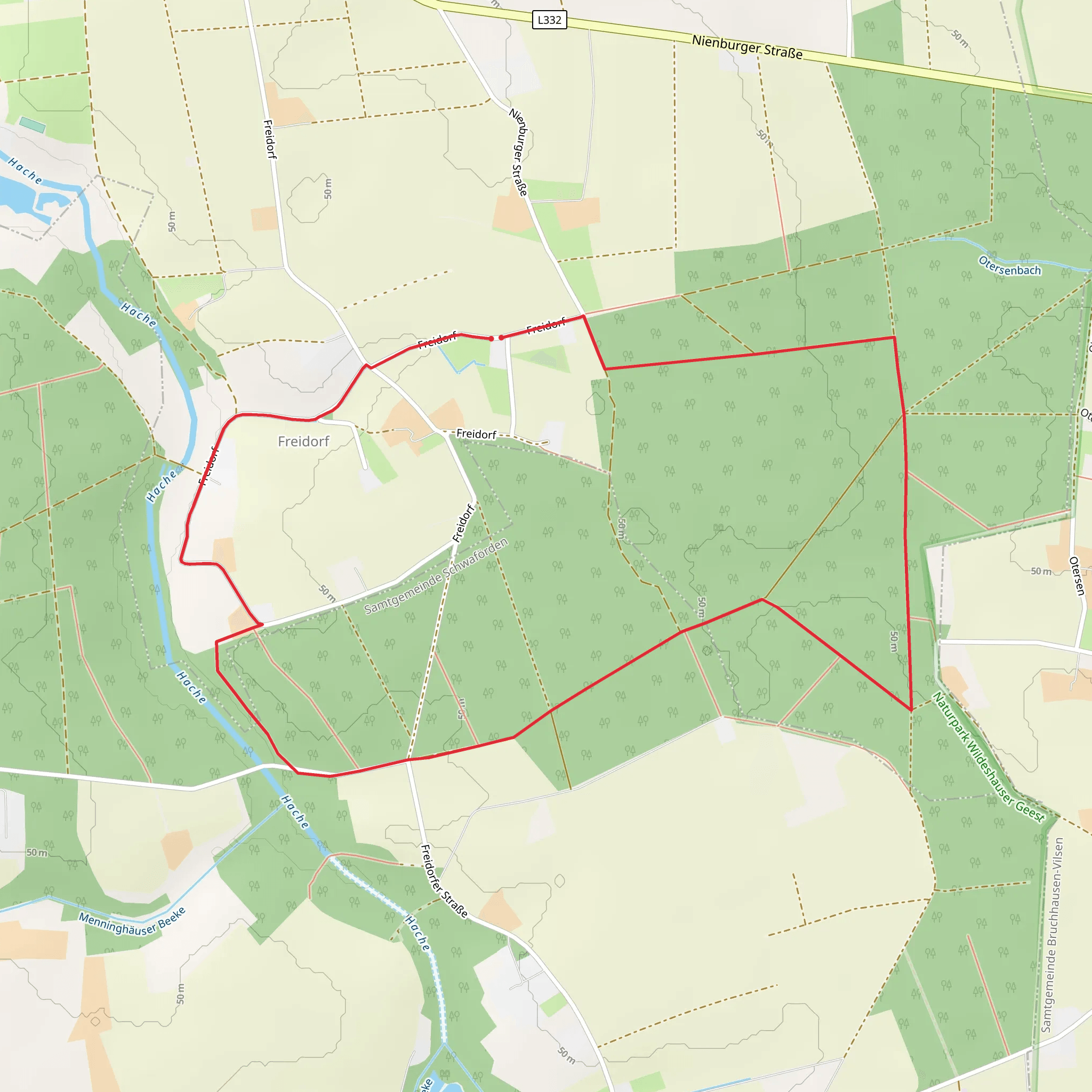 Freidorf and Wiethoop Loop mobile static map