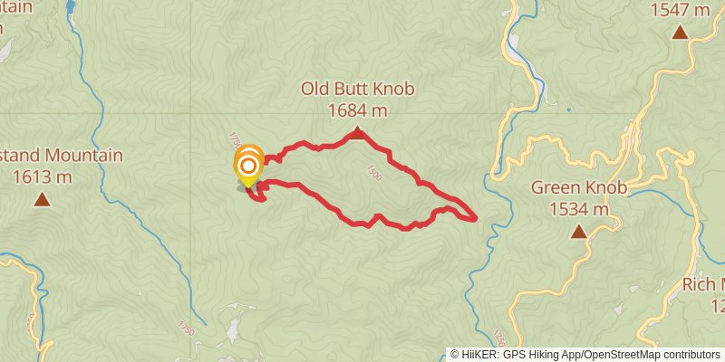 Art Loeb Trail alt 2 Map