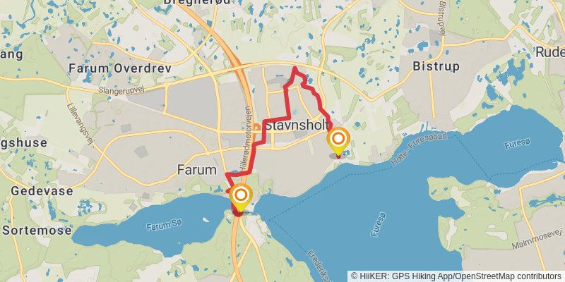 Furesø Loop alt 1 Map